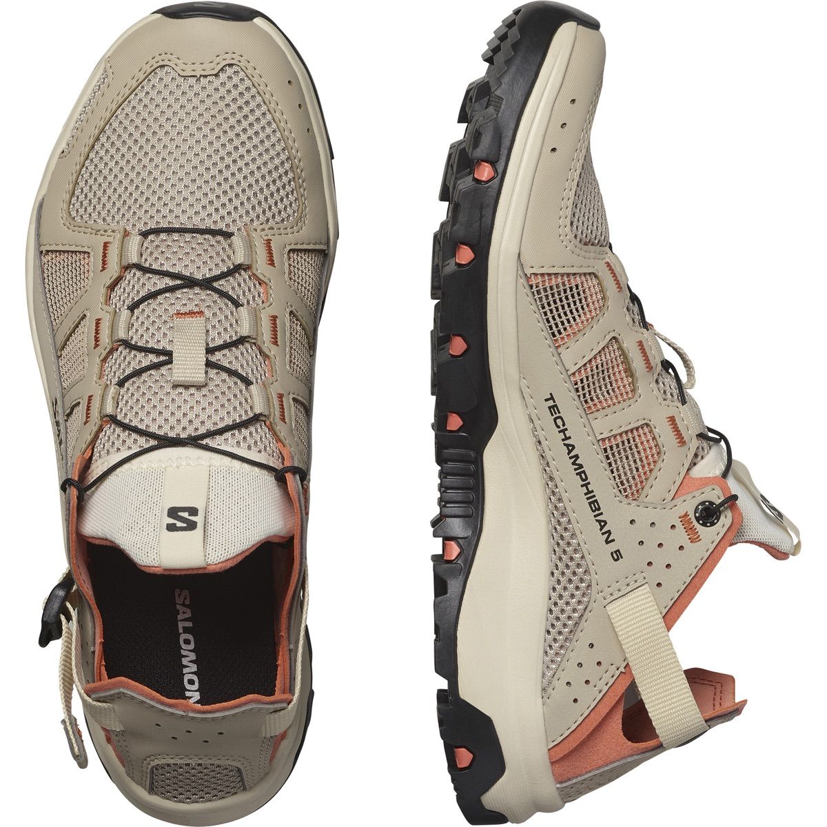☆Salomon☆ Techmpivan 5 W White Pepper Bleached Sand Living L47432400-10-GHO-TECHAMPHIBIAN